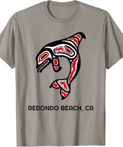 California Redondo Beach Orca Killer Whale Native American T-Shirt