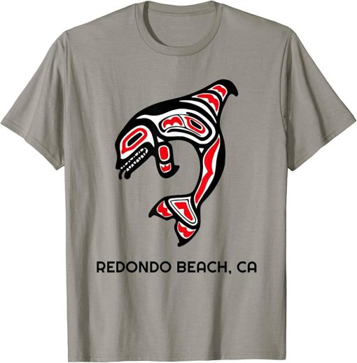 California Redondo Beach Orca Killer Whale Native American T-Shirt